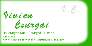 vivien csurgai business card